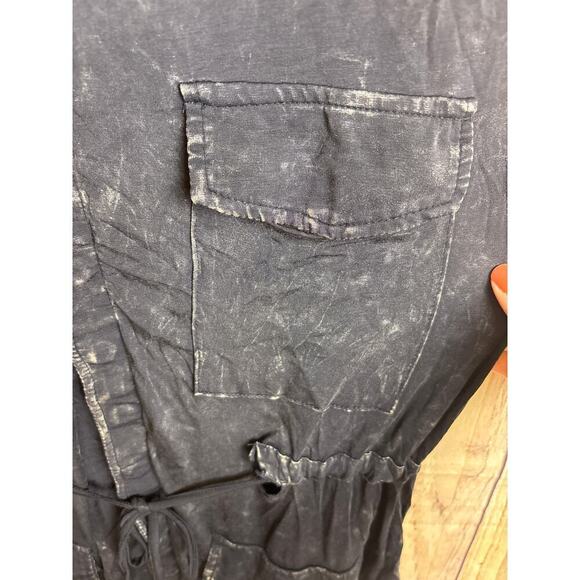 POL Dress Mineral Wash Black Lightweight Stretchy  Women's Size M - Picture 3 of 6